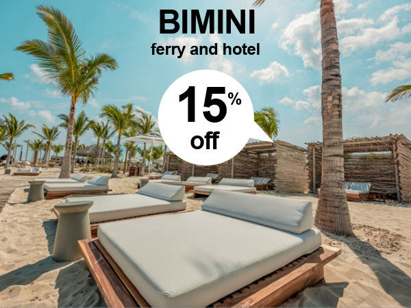 Bimini ferry and hotel 15 off with Balearia Caribbean